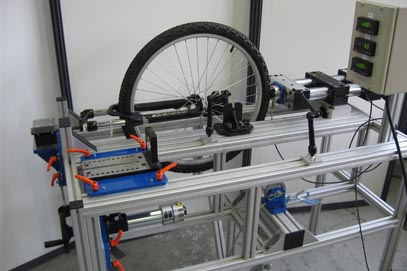Static Test Bench - Security and Static Resistance on Fork, Wheel and Tyre